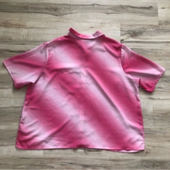 MASSIVE $10 SALE Pink Ombré Penningtons Button Up Blouse - Picture 6 of 7